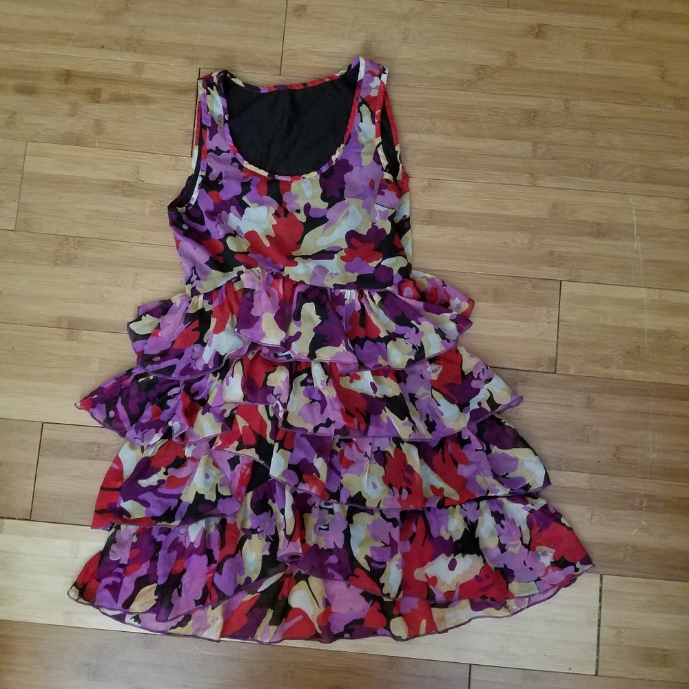 Girls sleeveless multicolored sundress size 12.